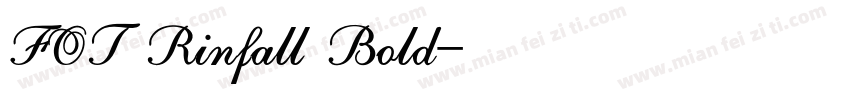 FOT Rinfall Bold字体转换